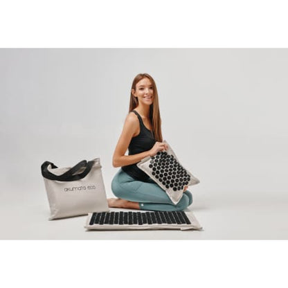 Natural Massage Mat & Pillow Set for Back Pain Relief