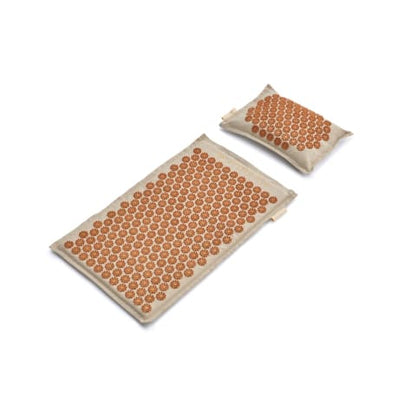 Natural Massage Mat & Pillow Set for Back Pain Relief