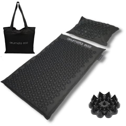 Natural Massage Mat & Pillow Set for Back Pain Relief