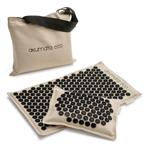 Natural Massage Mat & Pillow Set for Back Pain Relief - Luxivelle