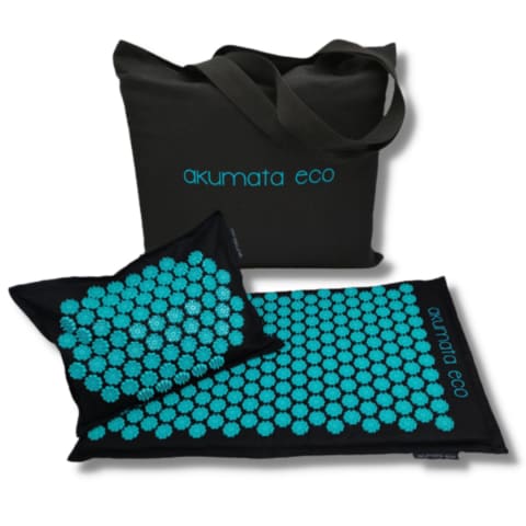 Natural Massage Mat & Pillow Set for Back Pain Relief