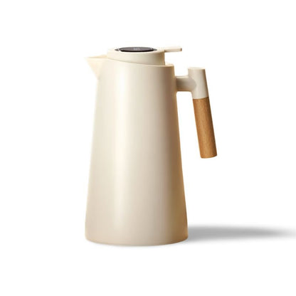 Insulated Thermal Jug with Digital Display & Wood Grip