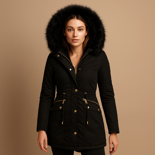Warm Waterproof Parka Jacket for Ladies - Luxivelle