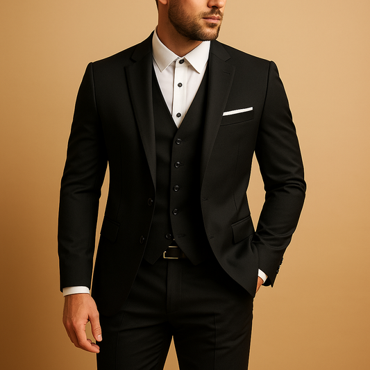 Classic Mens 3 Piece Tailored Suit - Luxivelle