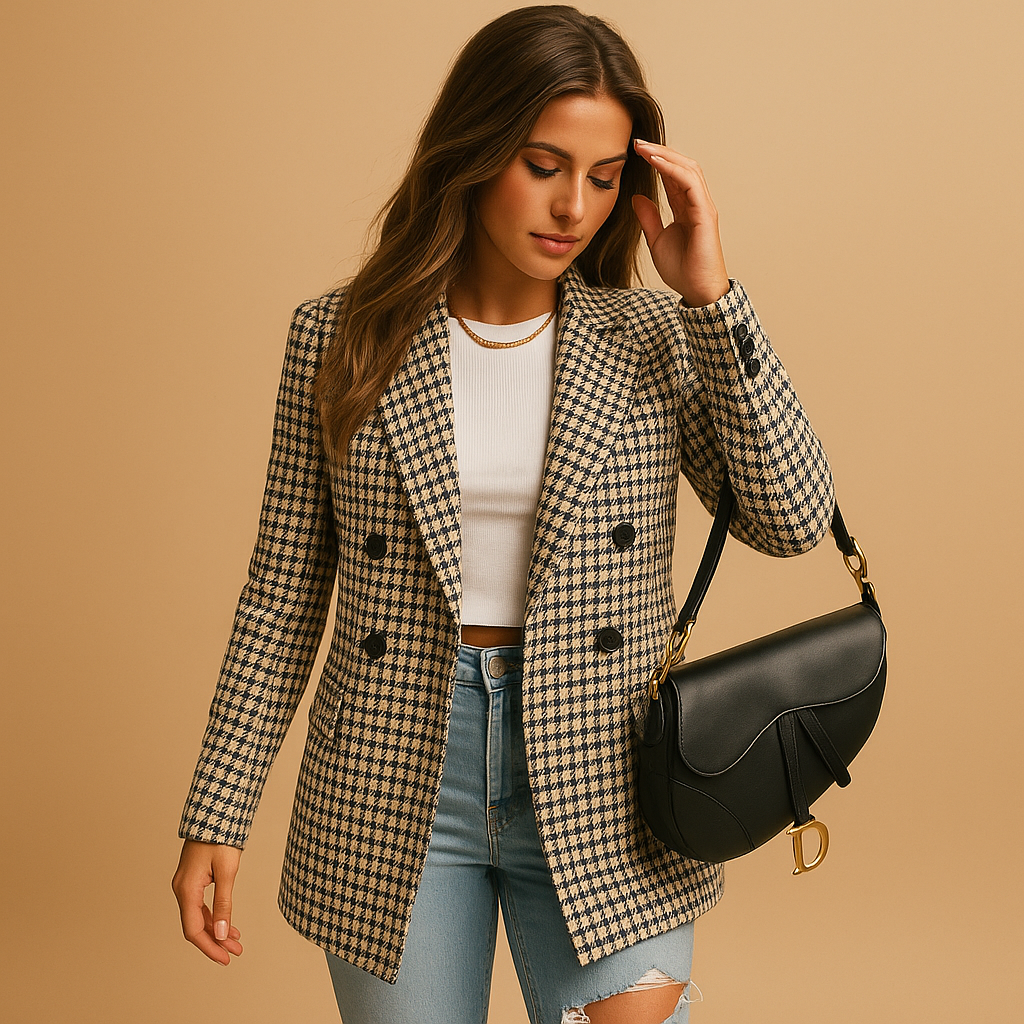 Elegant Fitted Women's Blazer - Luxivelle