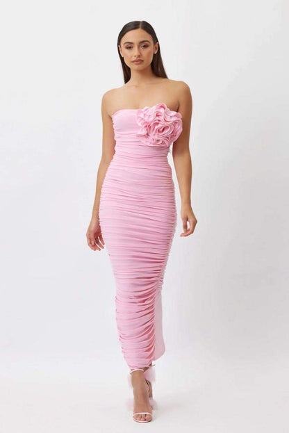 Grace | Strapless Midi Dress