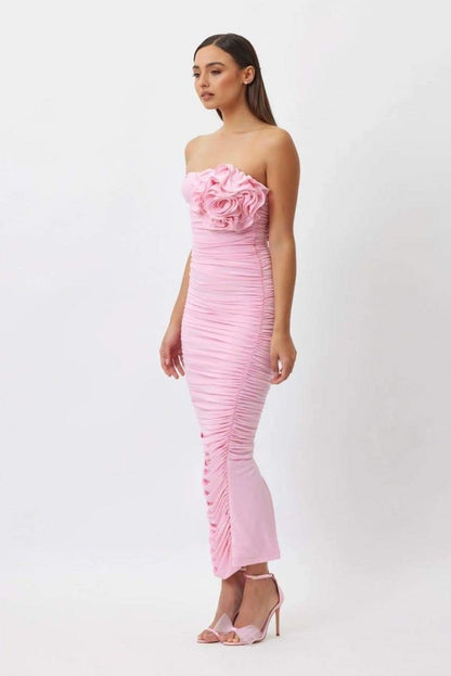 Grace | Strapless Midi Dress