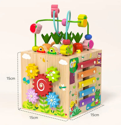 Educational Wooden Toy Block for Kids 18 Months Up