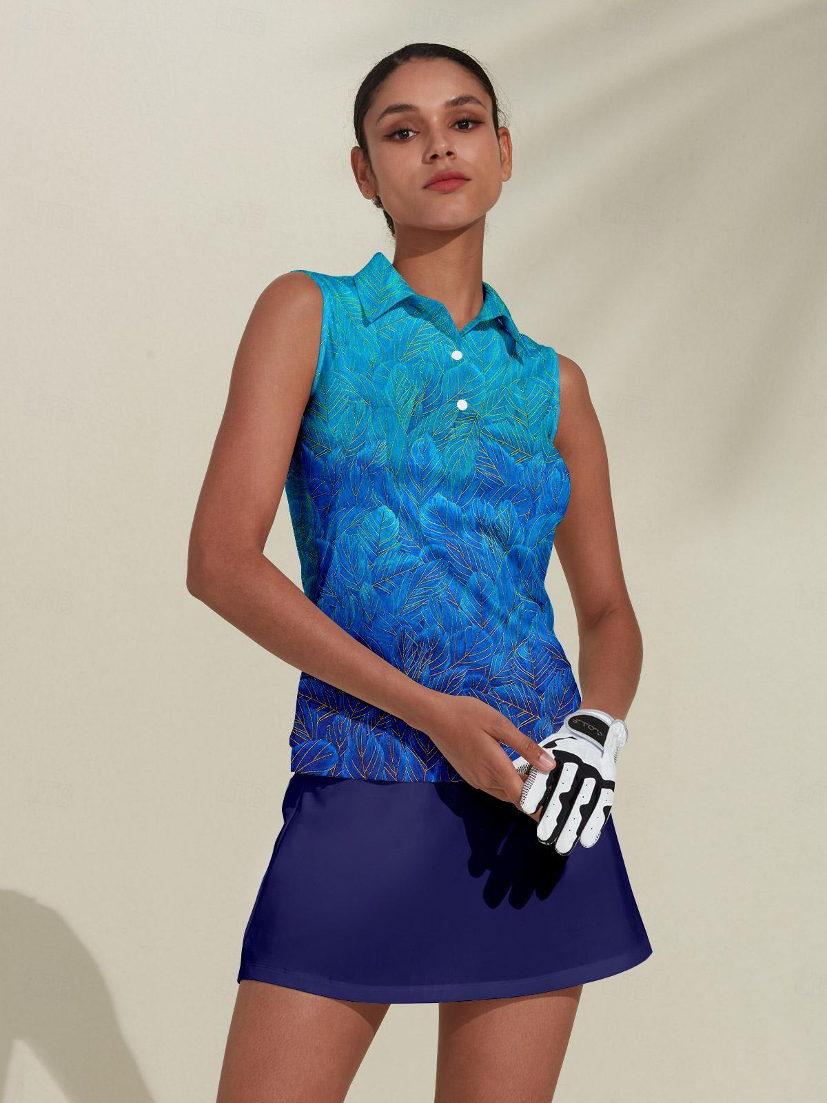 Colorful Navy UPF50+ Golf Shirt - Luxivelle