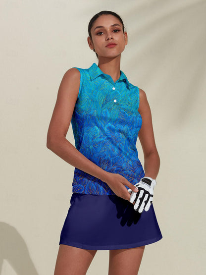 Colorful Navy UPF50+ Golf Shirt - Luxivelle
