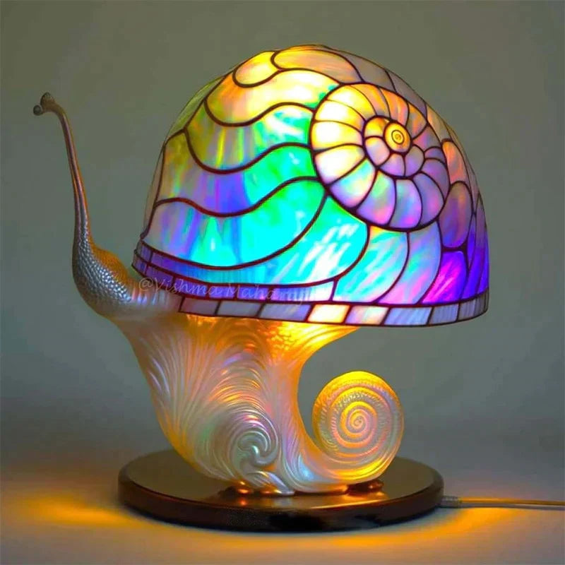 Colorful Glass Accent Table Lamp