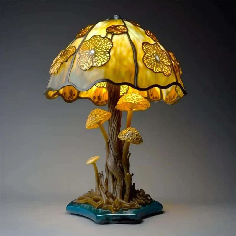 Colorful Glass Accent Table Lamp