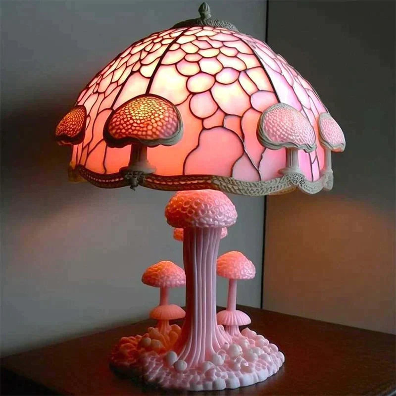 Colorful Glass Accent Table Lamp