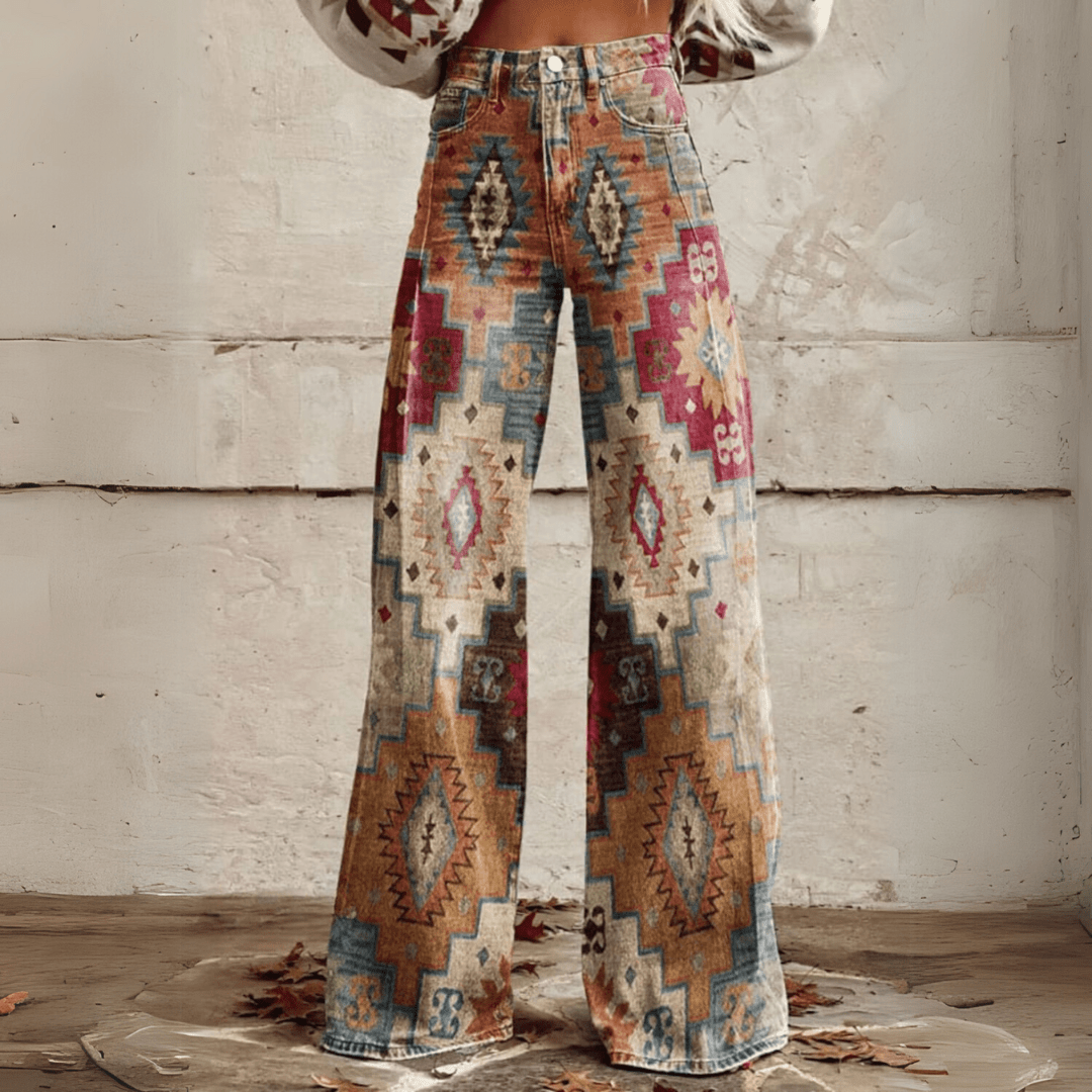 Comfortable Women's Retro Chic Trousers