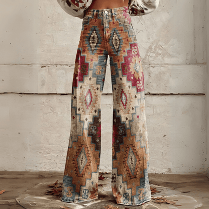 Comfortable Women's Retro Chic Trousers