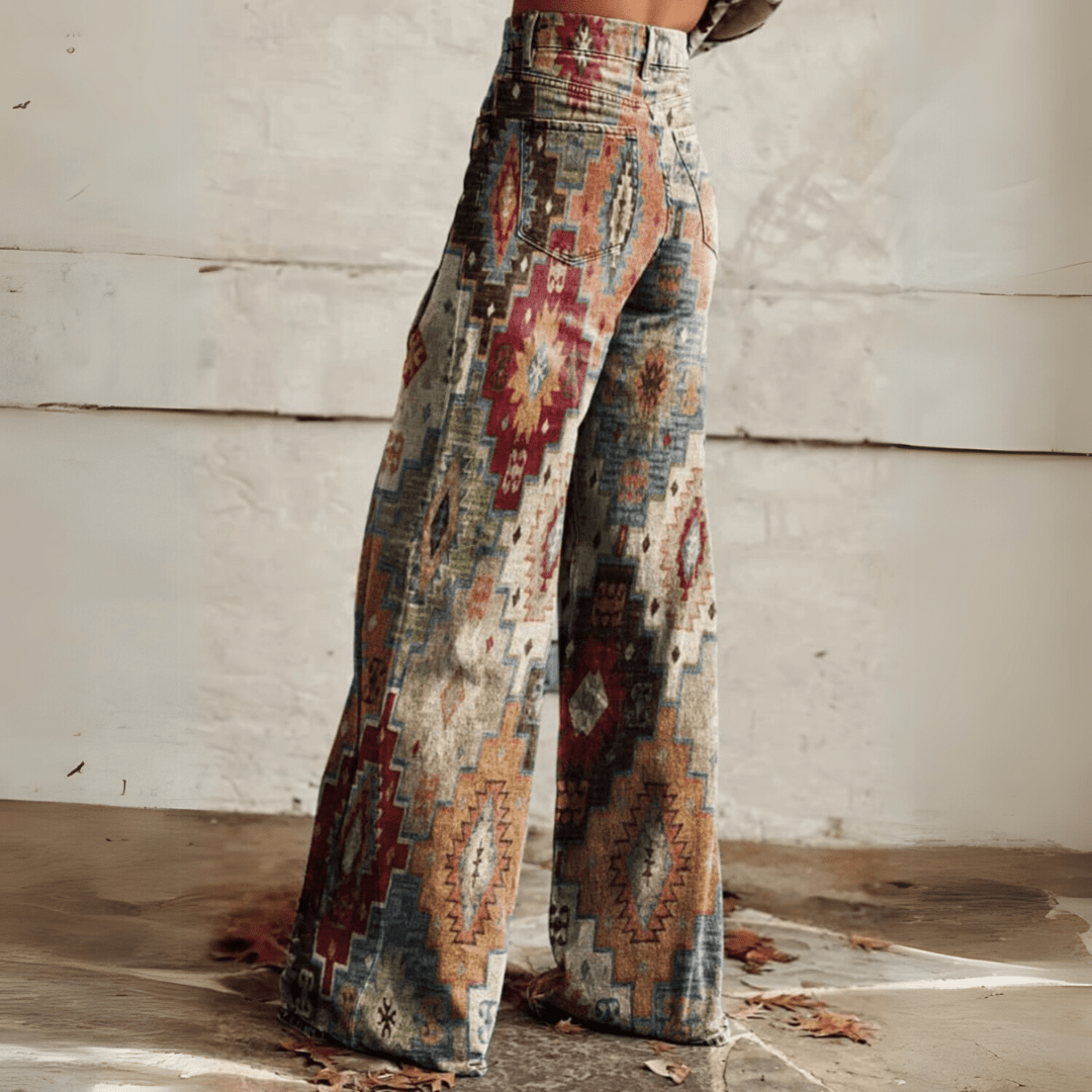 Comfortable Women's Retro Chic Trousers