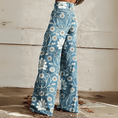 Comfortable Women's Retro Chic Trousers