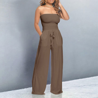 Chic Cold Shoulder One Piece Jumpsuit