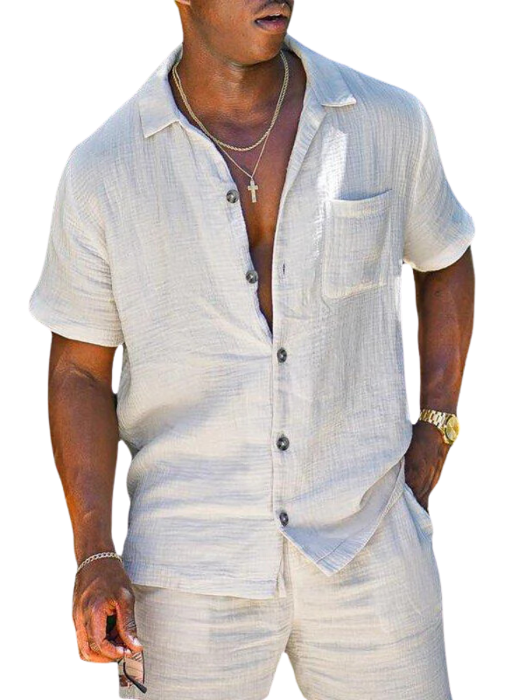Comfortable Casual Summer Shorts Shirt Set - Luxivelle