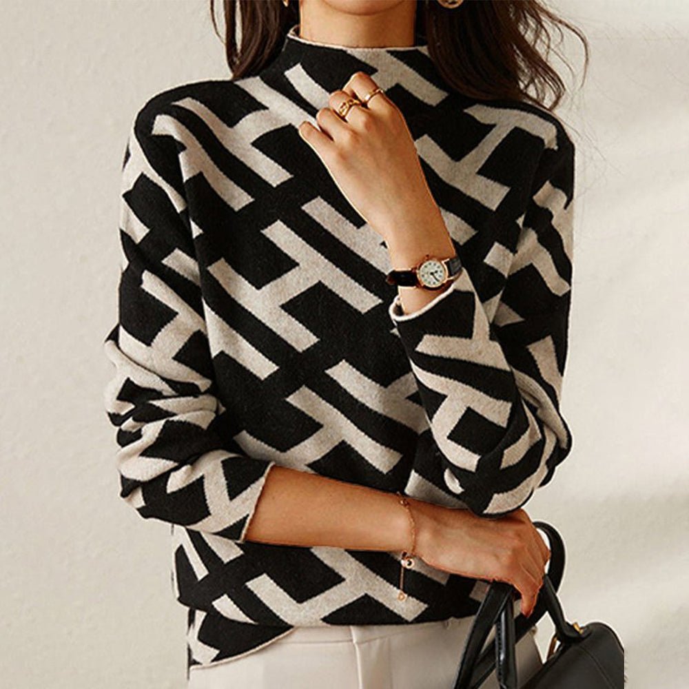 Ladies Classic Crew Neck Long Sleeve Top - Luxivelle