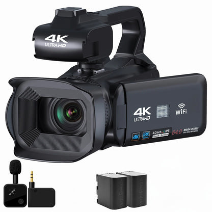 High Definition 4K Video Camera with 18X Zoom & Touch Screen - Luxivelle