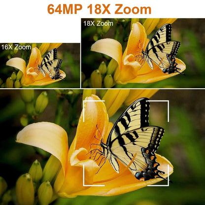 "UHD 4K camcorder for vlogging with 18X zoom, rotating touchscreen, capturing detailed videos, perfect for content creators."