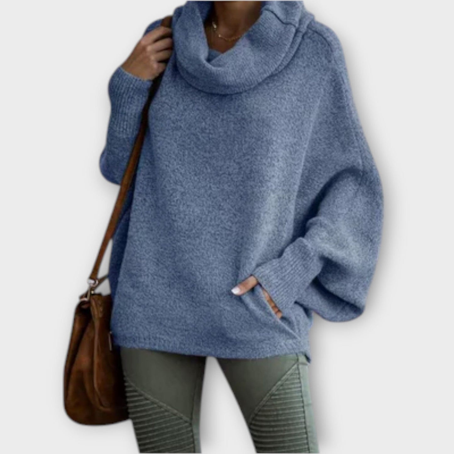 Chic Tortoiseshell Pattern Women's Sweater