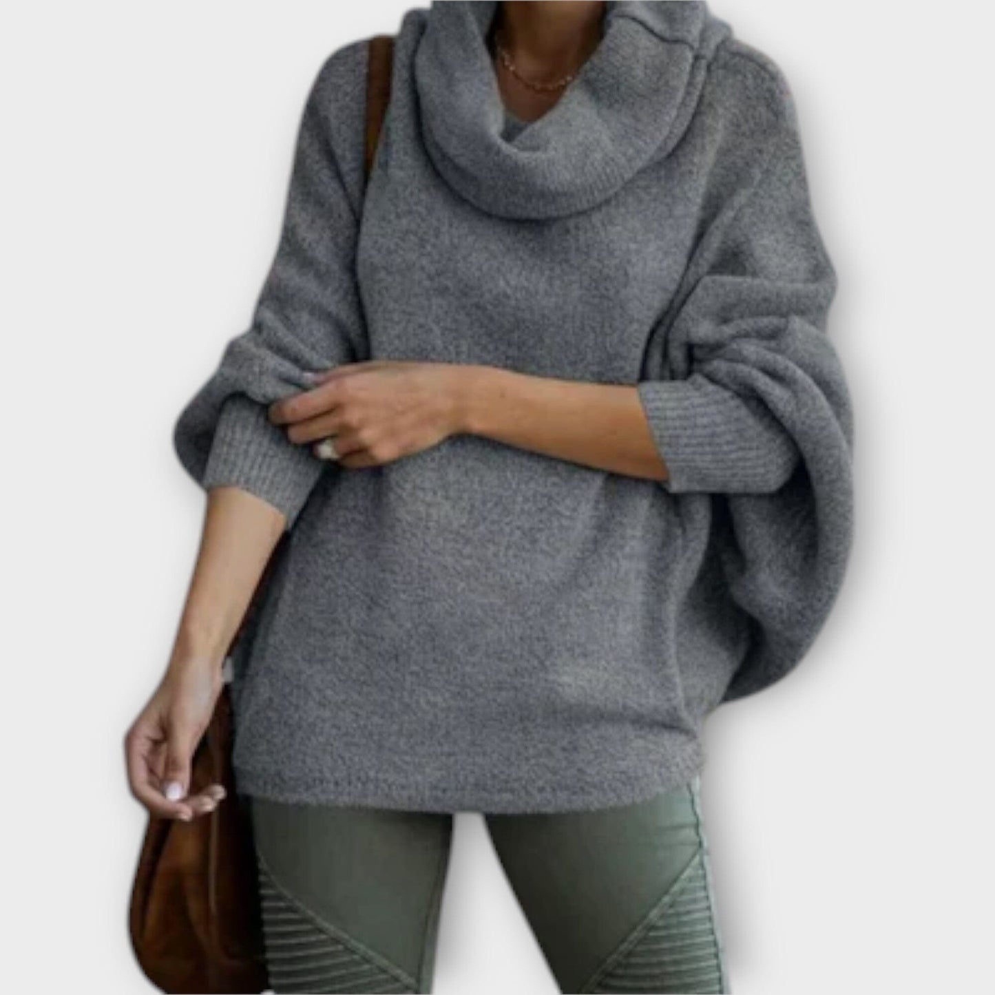 Chic Tortoiseshell Pattern Women's Sweater