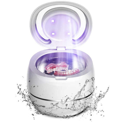 Ultrasonic Portable Denture Cleaner: Compact, sleek design, uses advanced ultrasonic tech for effective denture hygiene every