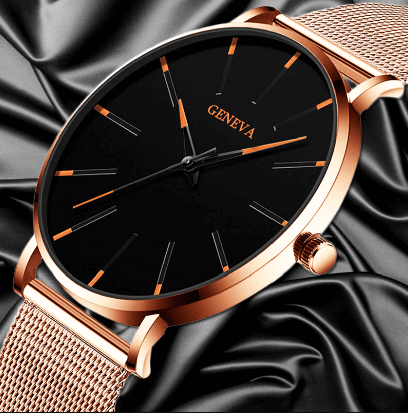 Slim Men's Classic Leather Watch