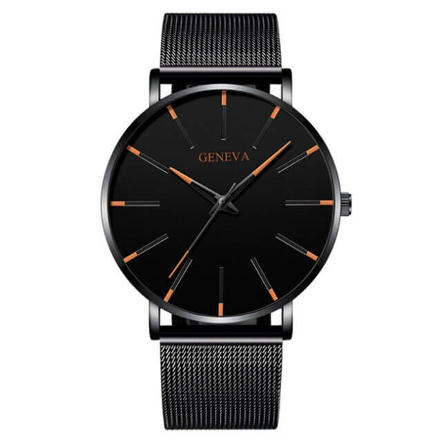 Slim Men's Classic Leather Watch
