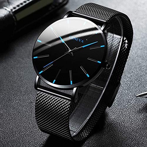 Slim Men's Classic Leather Watch - Luxivelle