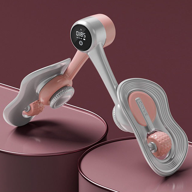 "Unisex 360° rotatable Kegel exerciser toner, sleek design, enhances glute and pelvic strength, USB rechargeable."