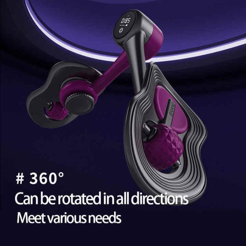 "Unisex 360° rotatable Kegel exerciser toner, sleek design, enhances glute and pelvic strength, USB rechargeable."