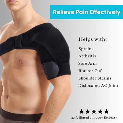 Supportive Sports Shoulder Wrap for Injury Relief - Luxivelle