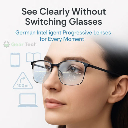 Prescription Progressive Mens Womens Reading Glasses - Luxivelle