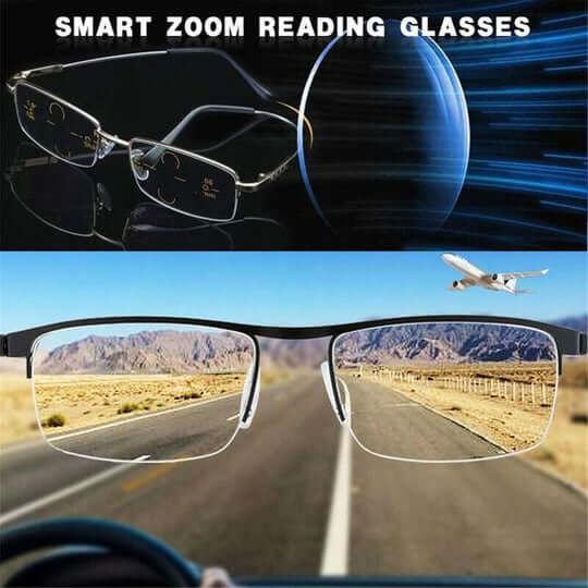 Unisex German Progressive Multifocal Glasses, sleek design with scratch-resistant lenses, perfect for varied visual tasks.