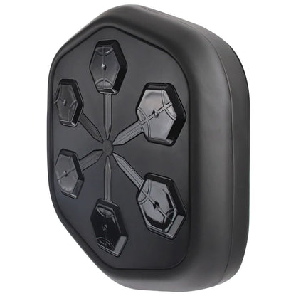 "Unisex Rhythm Punch Max Boxing Trainer with sleek design, digital display, music sync feature for immersive home gym workout