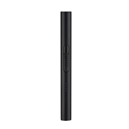 "USB rechargeable electric lighter, sleek and compact design, ideal for lighting candles and grills, windproof function."
