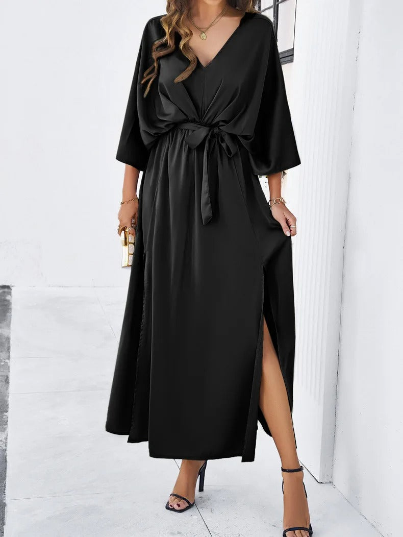 Sleeveless V Neck Summer Dress for Ladies - Luxivelle