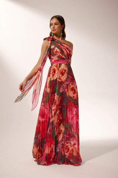 Irma | Asymmetric Floral Dress