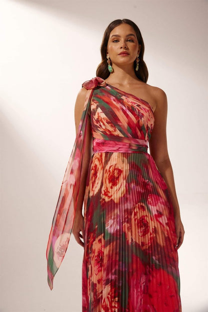 Irma | Asymmetric Floral Dress