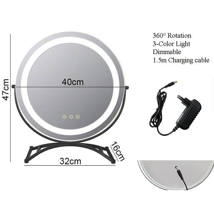 LED Lighted Vanity Mirror with Touch Control - Luxivelle
