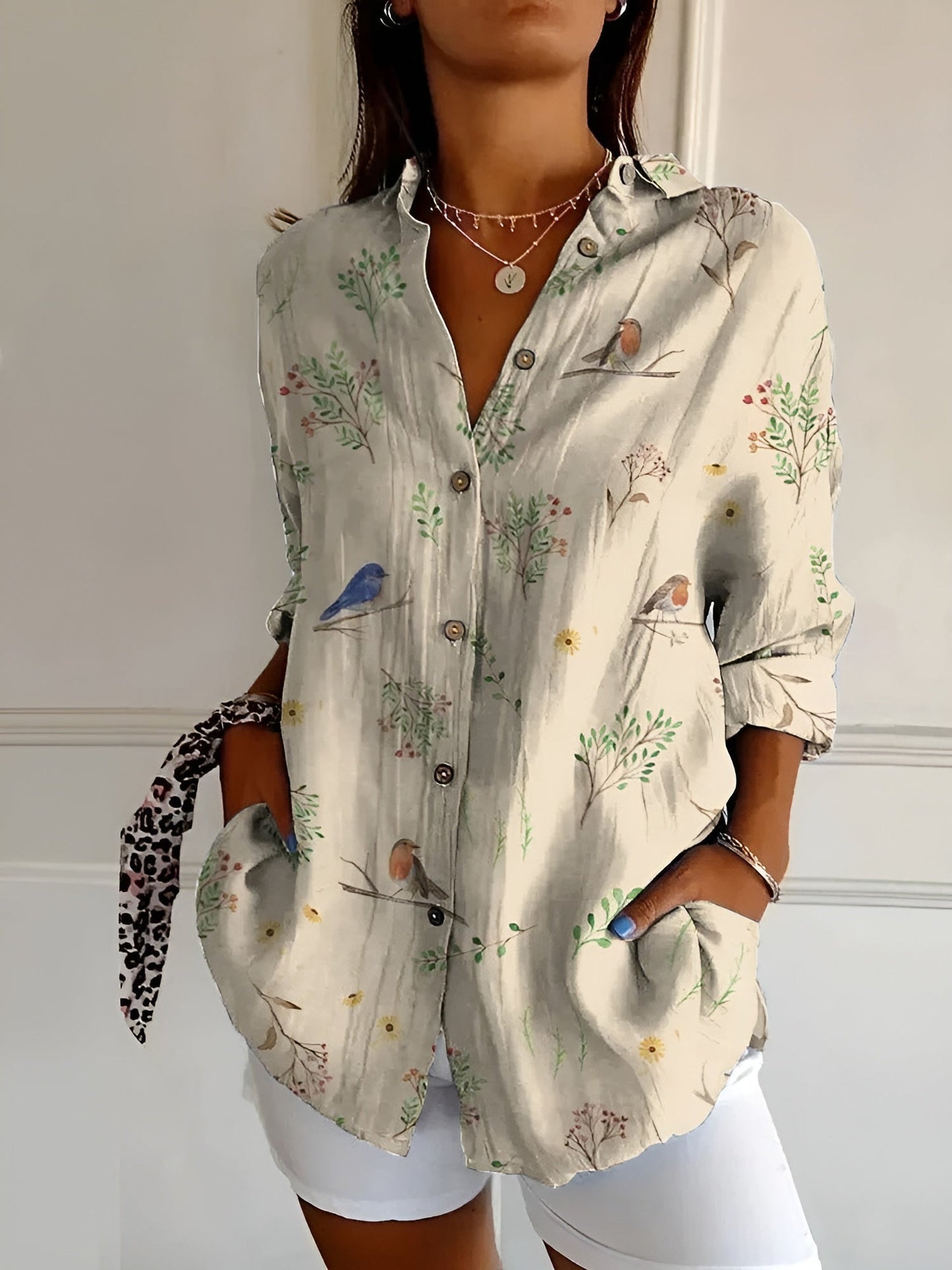 Fashionable Women's Blouse with Cute Designs