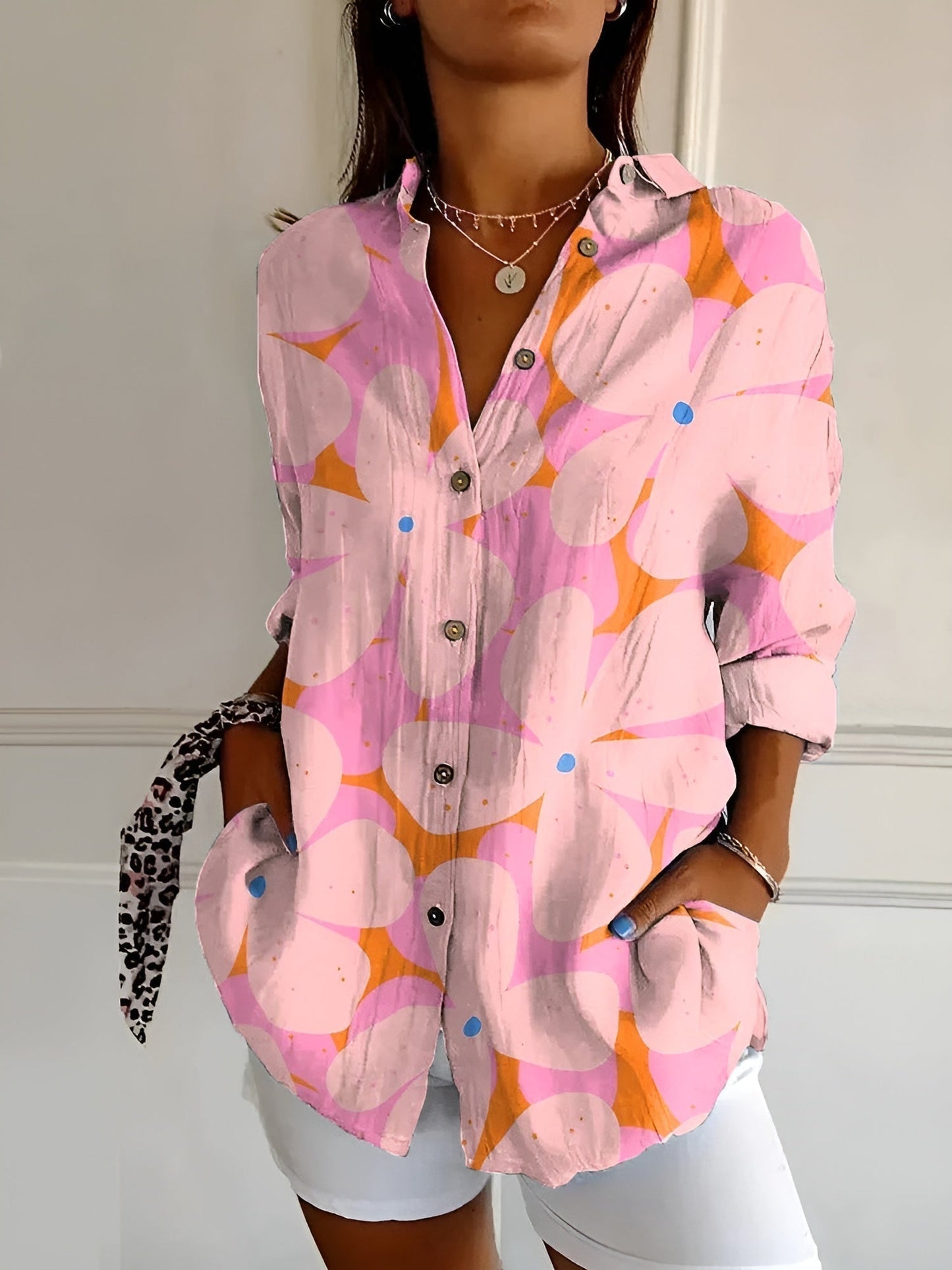 Fashionable Women's Blouse with Cute Designs