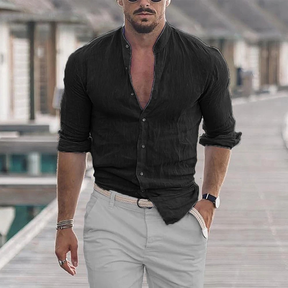 Men's Classic Relaxed Fit Cotton Summer Shirt - Luxivelle