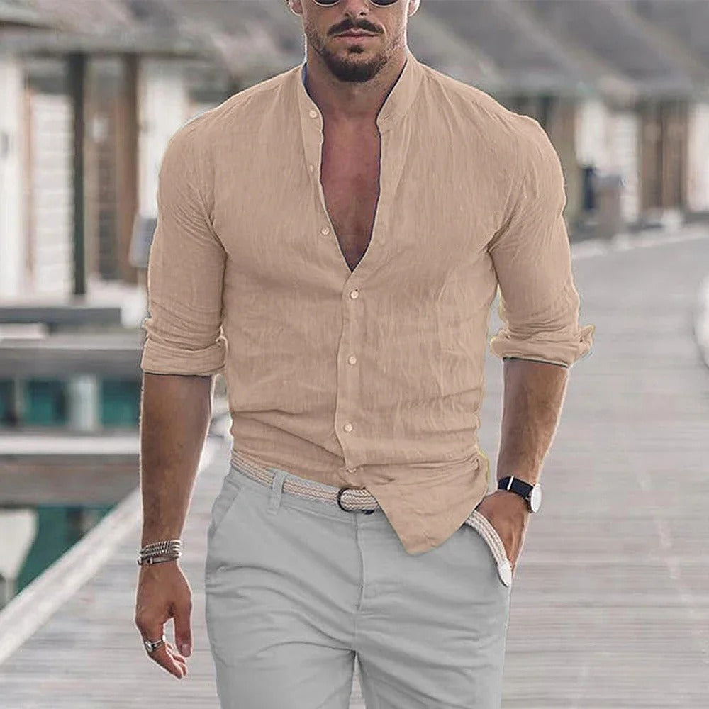 Men's Classic Relaxed Fit Cotton Summer Shirt