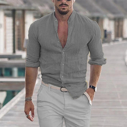 Men's Classic Relaxed Fit Cotton Summer Shirt