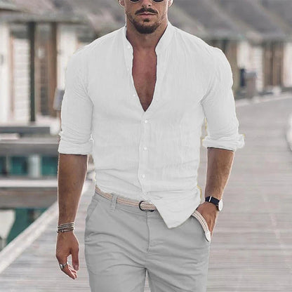 Men's Classic Relaxed Fit Cotton Summer Shirt