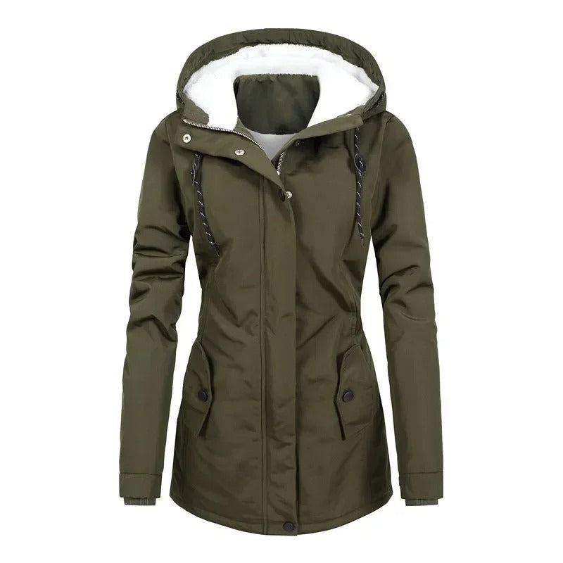 Christin | Waterproof long coat with hood